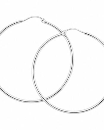 Ana Hoop   Large 50 Mm   Silver