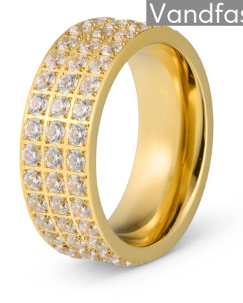 Annebrauner Alliance Ring 18k Guldbelagt 48