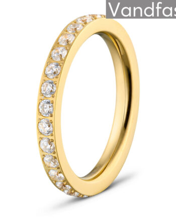 Annebrauner Alliance Ring 18k Guldbelagt 48