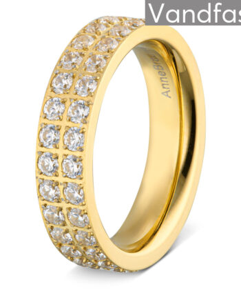 Annebrauner Alliance Ring 18k Guldbelagt 48