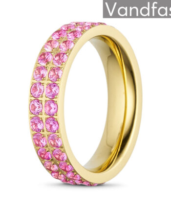 Annebrauner Alliance Rose Ring 18k Guldbelagt 48