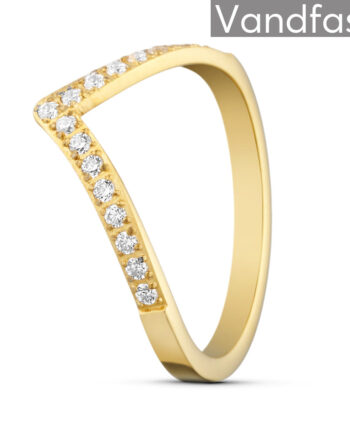 Annebrauner Arrow Ring 18k Guldbelagt 48
