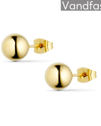 Annebrauner Ball Studs øreringe 18k Guldbelagt   Mm