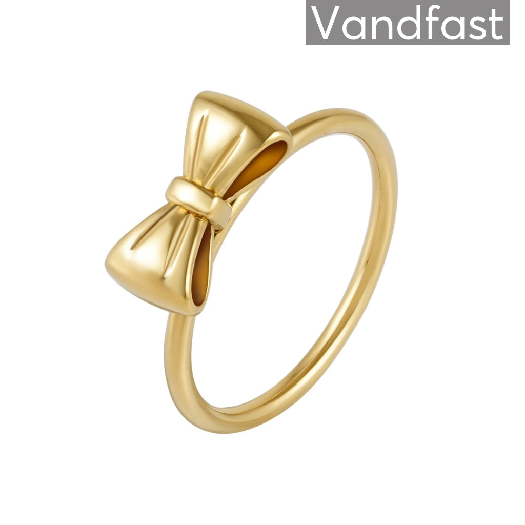 Annebrauner Bow Ring 18k Guldbelagt 46