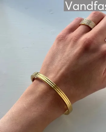 Annebrauner Classic Bangle Armbånd 18k Guldbelagt
