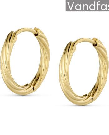 Annebrauner Classic Hoops Big øreringe 18k Guldbelagt