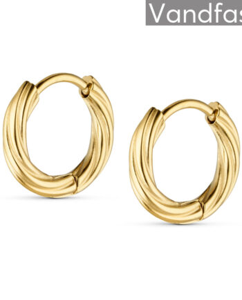 Annebrauner Classic Hoops Medium øreringe 18k Guldbelagt