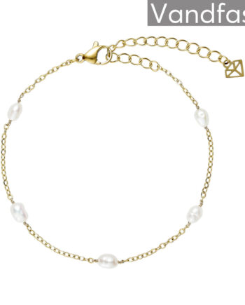 Annebrauner Classic Pearl Armbånd 18k Guldbelagt