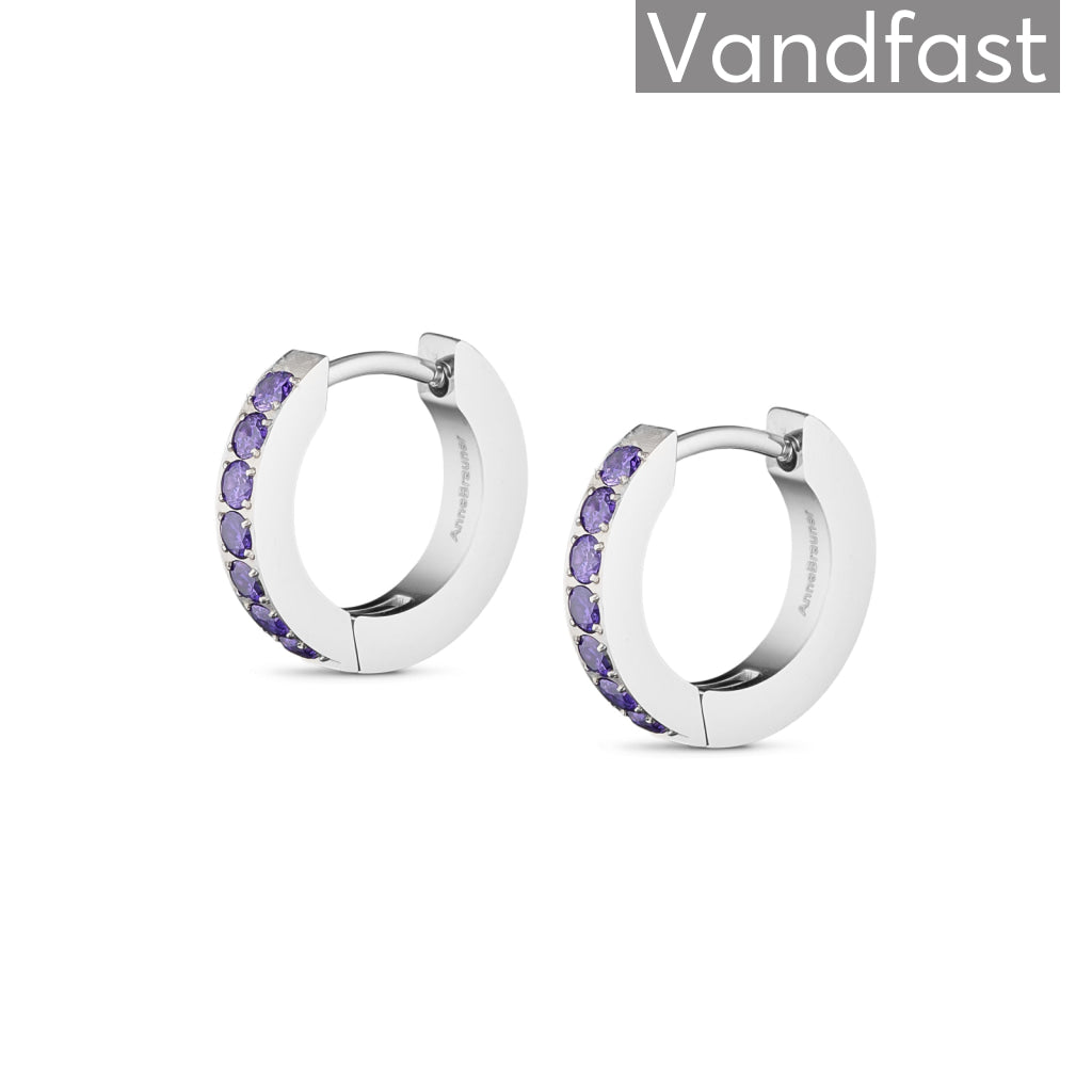 Annebrauner Creole Line Violet øreringe