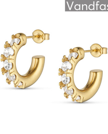 Annebrauner Creole Love Zirconia 18k Guldbelagt