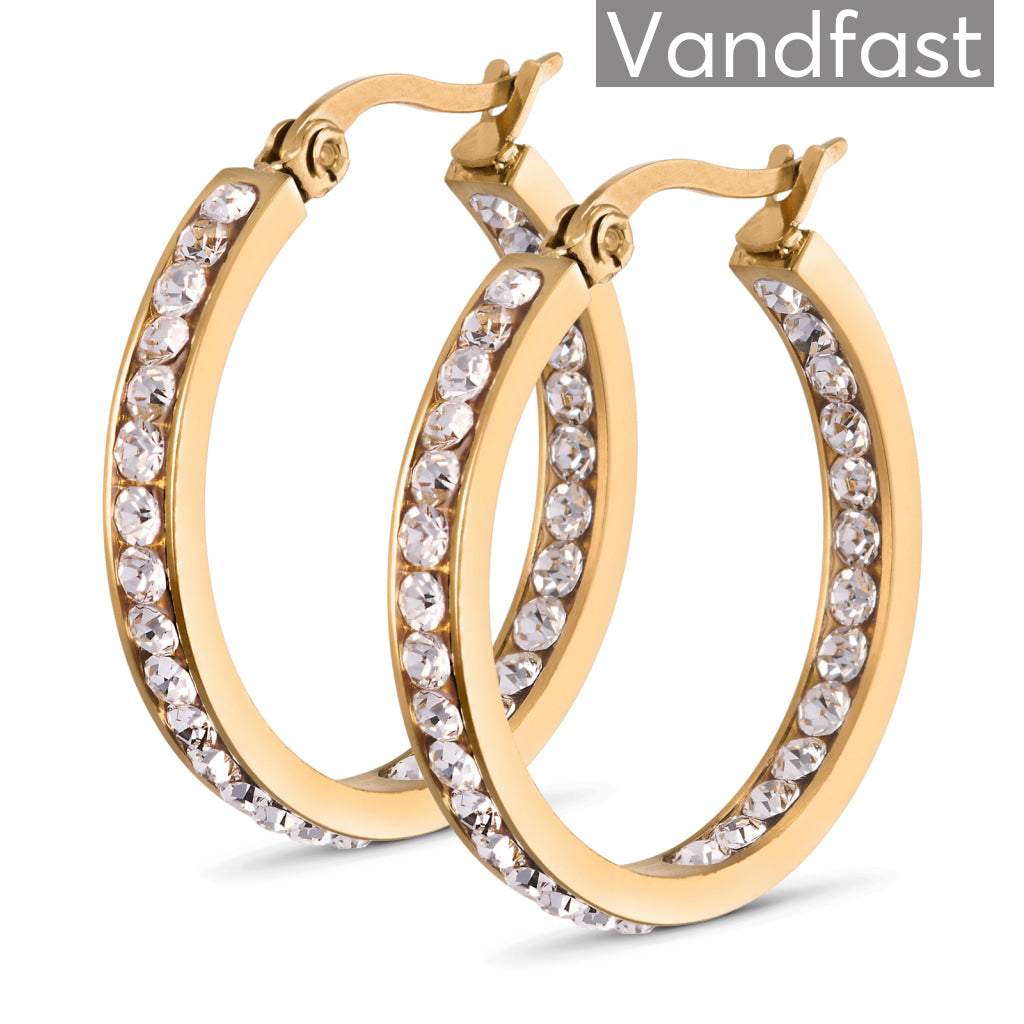 Annebrauner Creole Thin  -small øreringe 18k Guldbelagt