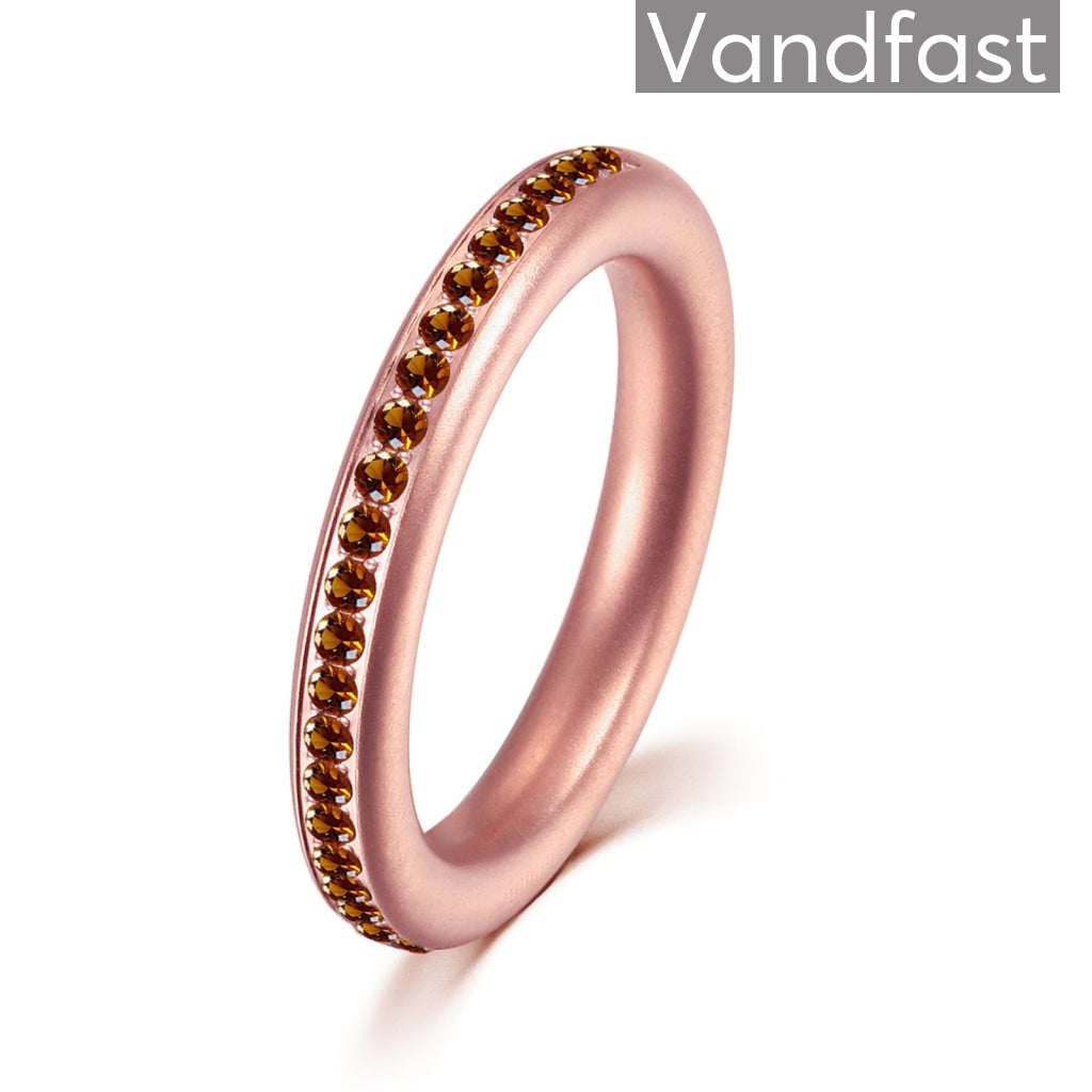 Annebrauner Elegance Mid Rose Brown Ring 50