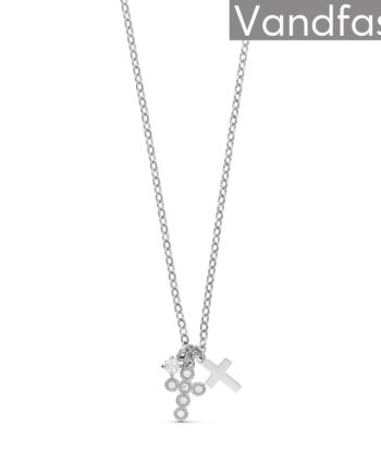 Annebrauner Elegant Zirconia Cross Halskæde