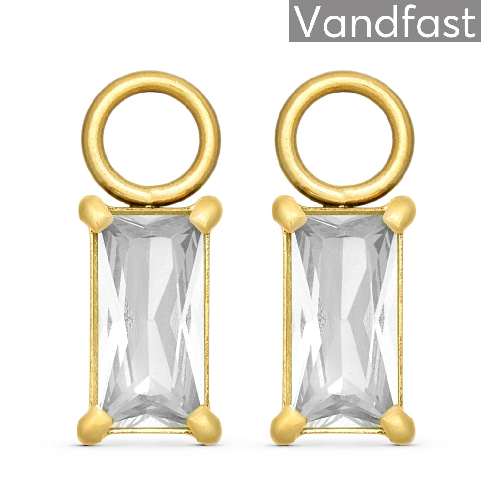 Annebrauner Empress Drops Clear 18k Guldbelagt