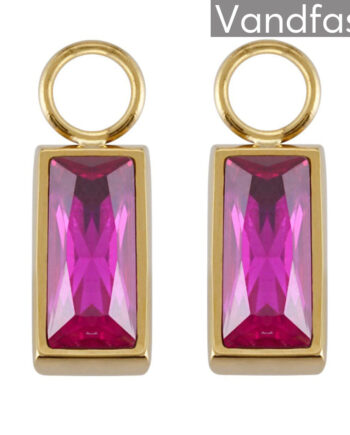 Annebrauner Empress Drops Ruby 18k Guldbelagt