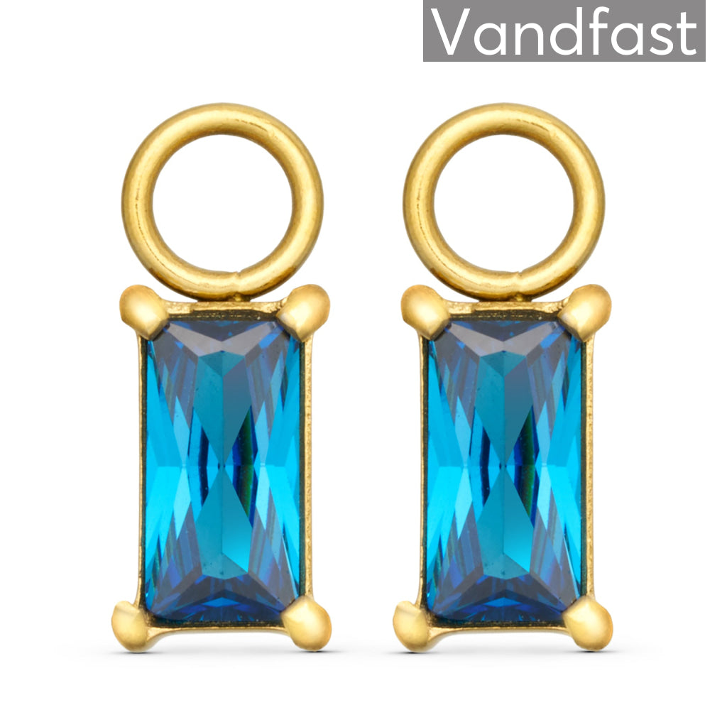 Annebrauner Empress Drops Sapphire Blue 18k Guldbelagt