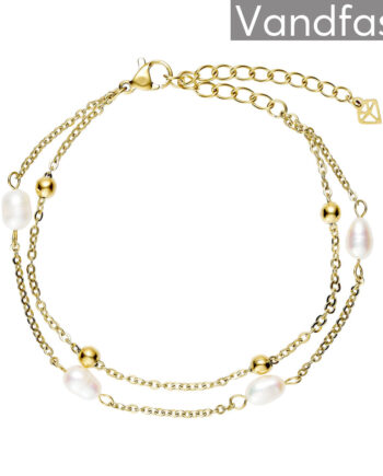 Annebrauner Florence Ball Armbånd 18k Guldbelagt