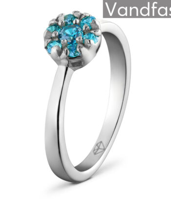 Annebrauner Flower Blue Ring 48
