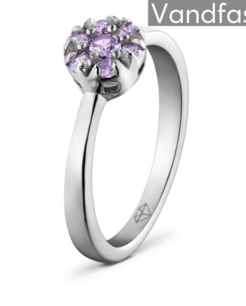 Annebrauner Flower Violet Ring 48