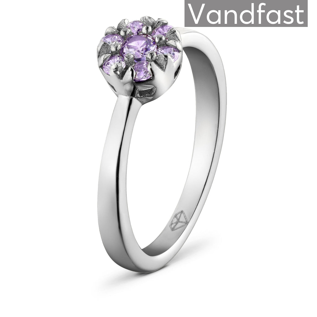 Annebrauner Flower Violet Ring 48