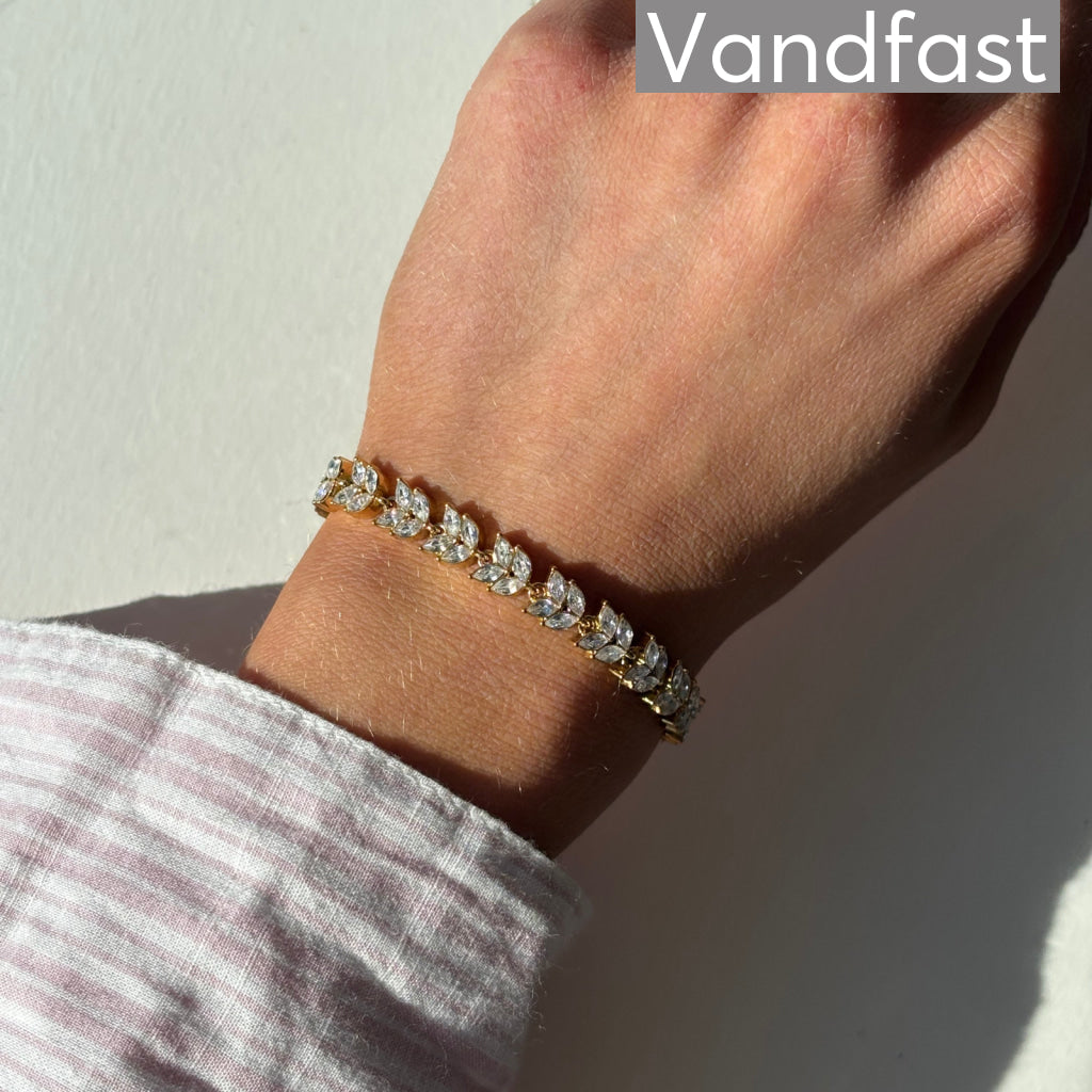 Annebrauner Galla Four Leaf Armbånd 18k Guldbelagt