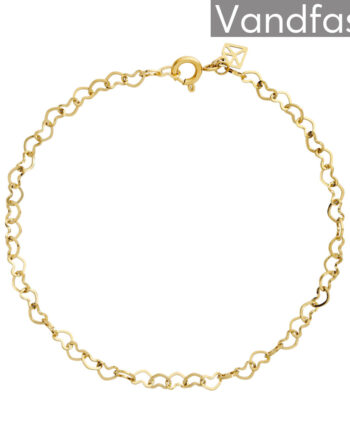 Annebrauner Heart Armbånd 18k Guldbelagt