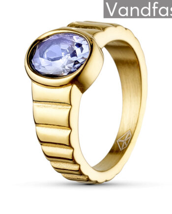 Annebrauner Imperial Tanzanite Ring 18k Guldbelagt 48