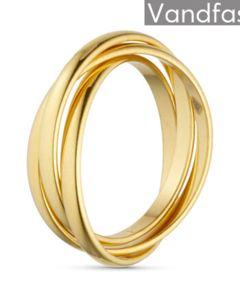 Annebrauner   In   Ring 18k Guldbelagt 51