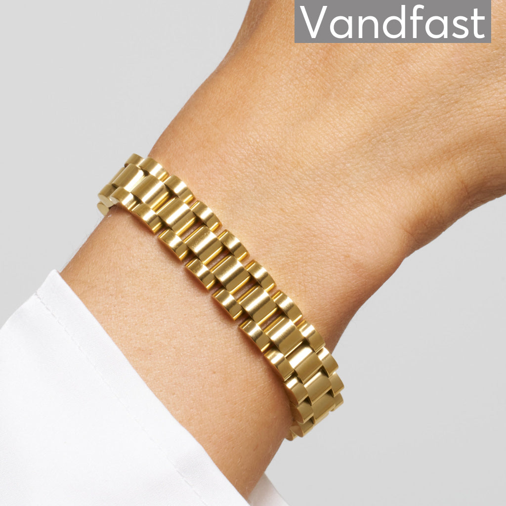 Annebrauner Kleopatra Armbånd 18k Guldbelagt 16   Cm