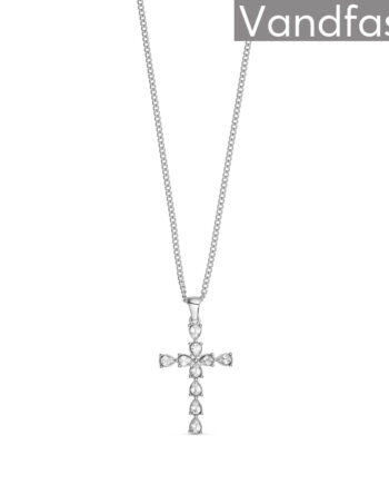 Annebrauner Lucia Cross Halskæde