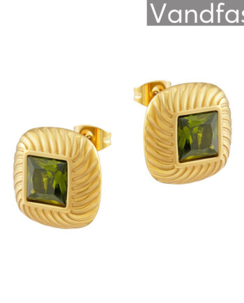 Annebrauner Milano Peridot øreringe 18k Guldbelagt