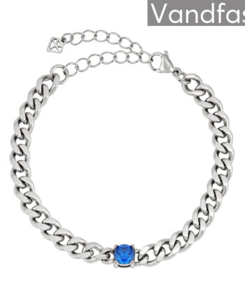 Annebrauner Panzer Sapphire Blue Armbånd