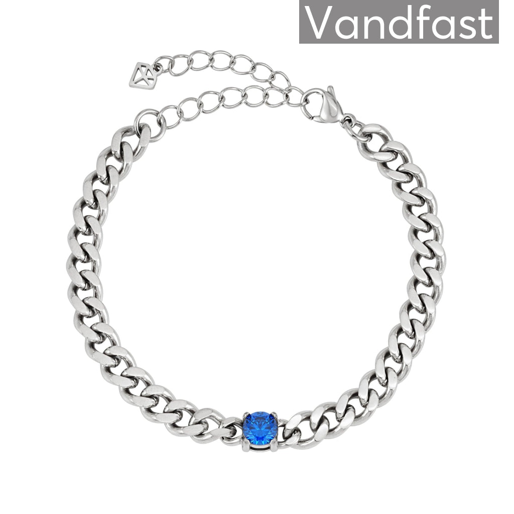 Annebrauner Panzer Sapphire Blue Armbånd