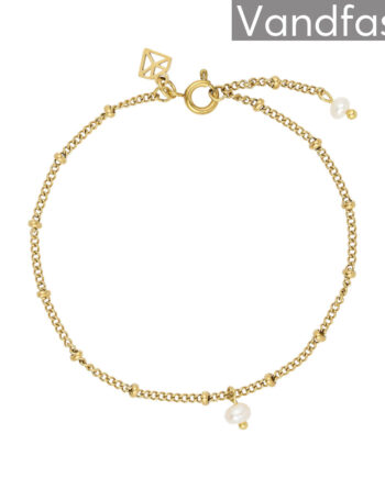 Annebrauner Pearl Elegance Armbånd 18k Guldbelagt