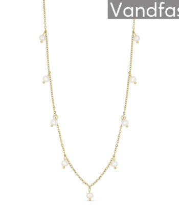 Annebrauner Pearl Elegance Halskæde 18k Guldbelagt