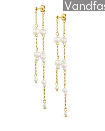 Annebrauner Pearl Petite øreringe 18k Guldbelagt