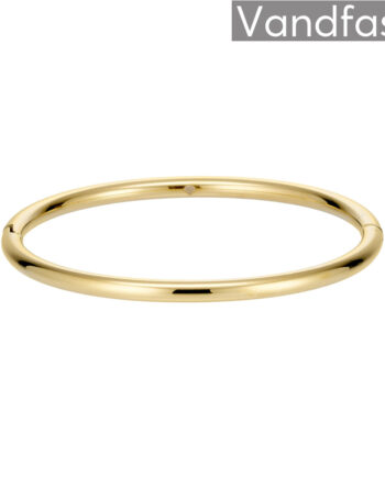 Annebrauner Plain Bangle Armbånd 18k Guldbelagt