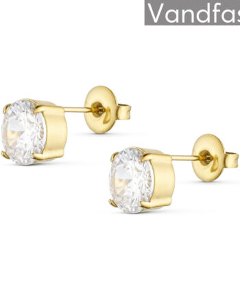 Annebrauner Princess   Mm Clear øreringe 18k Guldbelagt
