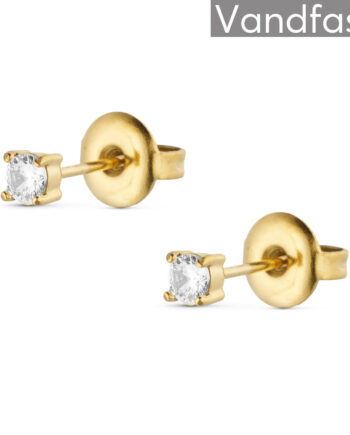 Annebrauner Princess   Mm Clear øreringe 18k Guldbelagt