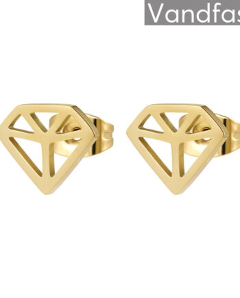 Annebrauner Signature Studs øreringe 18k Guldbelagt