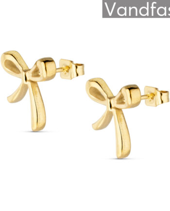 Annebrauner Silk Bow øreringe 18k Guldbelagt