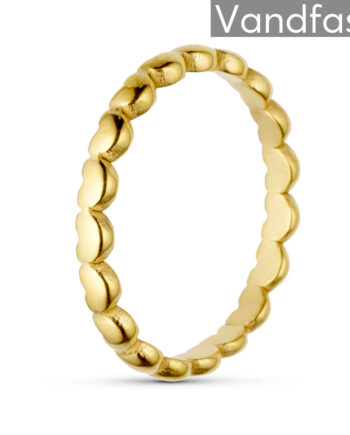 Annebrauner Simple Heart Ring 18k Guldbelagt 52