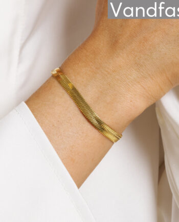 Annebrauner Snake Armbånd 18k Guldbelagt   Mm
