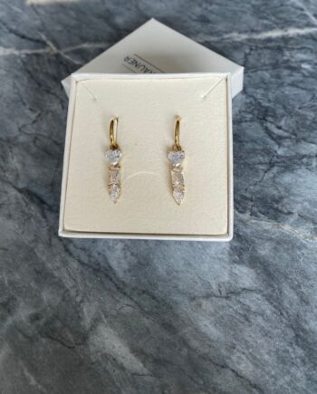 Annebrauner Stella Creoler 18k Guldbelagt