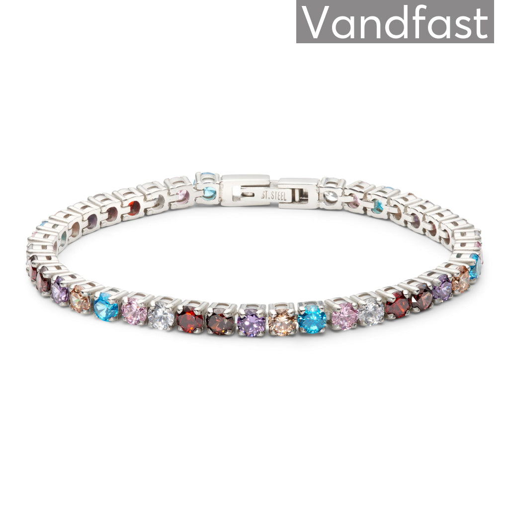Annebrauner Tennis Rainbow Armbånd 17 Cm