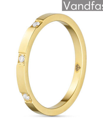 Annebrauner Third Time Ring 18k Guldbelagt 51