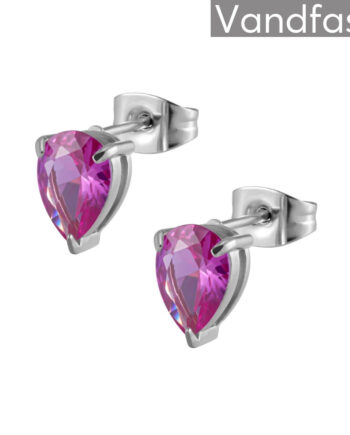 Annebrauner Waterdrop Rose øreringe
