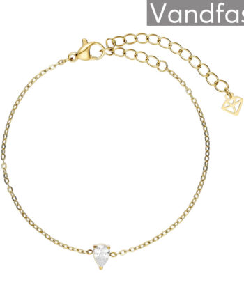 Annebrauner Zirconia Armbånd 18k Guldbelagt