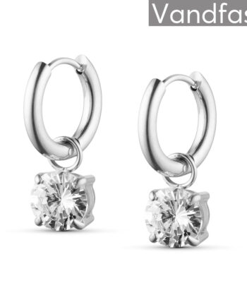 Annebrauner Zirconia Creole øreringe