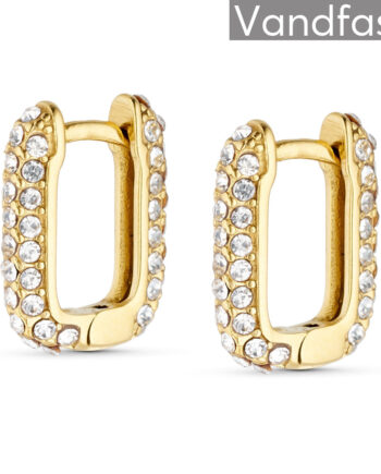 Annebrauner Zirconia Sparkle ørering 18k Guldbelagt